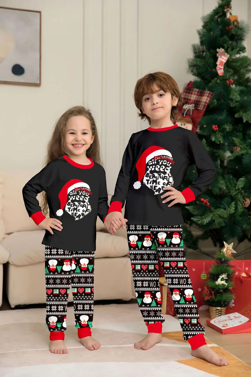 Christmas Pajamas Outfits Family Matching 2025 New Year Mother Daughter Father Son 2PCS Pyjamas  Adult Kids Xmas Baby Clothing