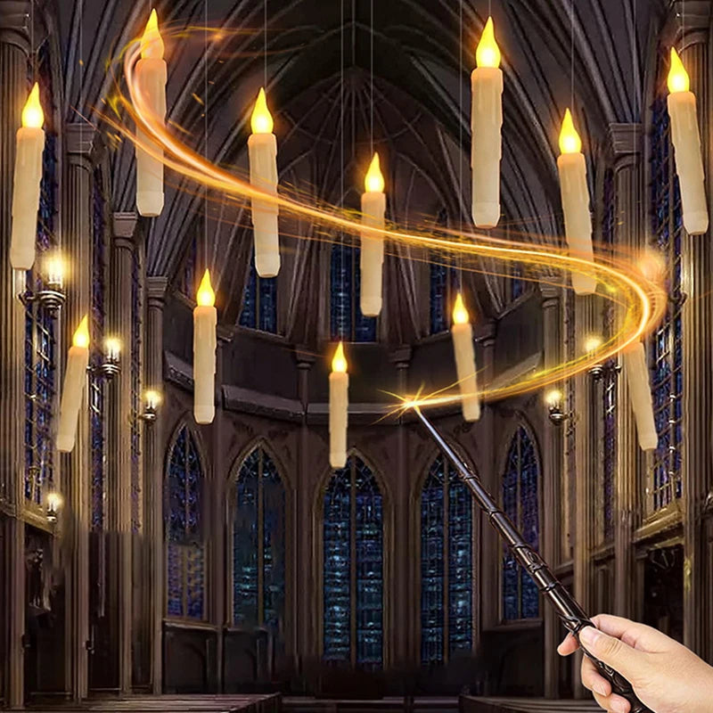 Floating LED Candles with Magic Wand