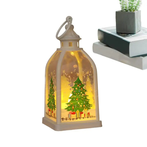 Christmas Night Light Lighted Tabletop Christmas Decoration Battery Operated LED Candle Light For Holiday Centerpieces Table