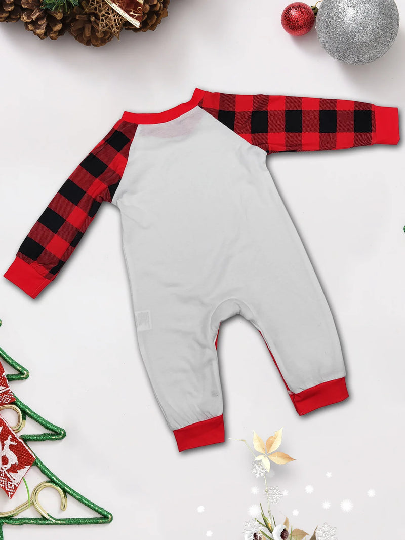 Xmas Gift 2025 new Support Christmas Family Pajamas Set Parent-child 2 Pieces Home Suit Soft Loose Sleepwear Baby&Dog Romper