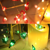 Santa Claus Snowman Christmas Fairy light string christmas decoration with led lighting for home 2024 Christmas tree Ornament